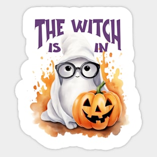 The Witch Is In Sticker